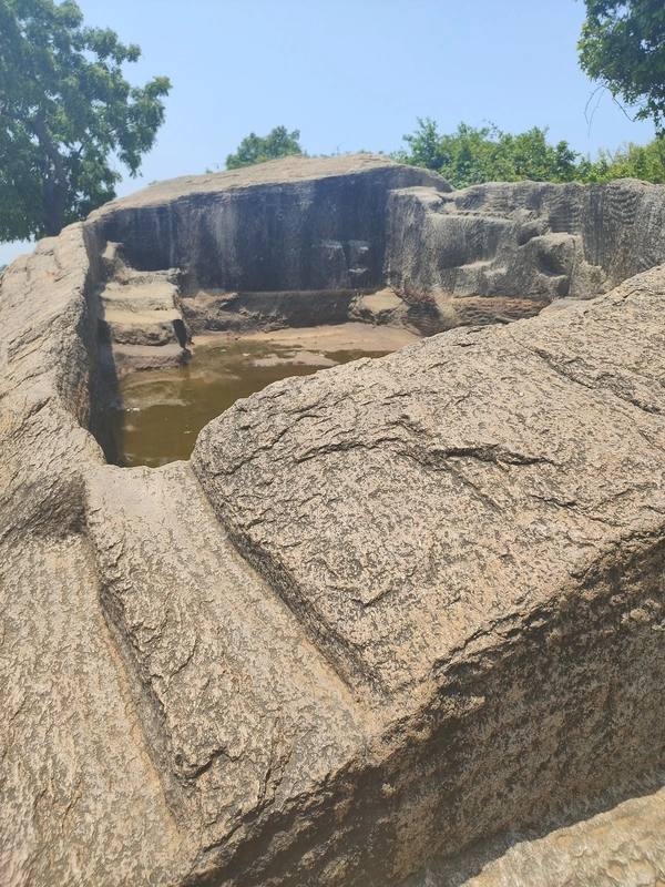 Rock cut Draupadi's bath