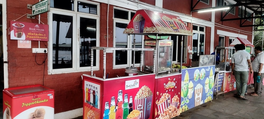 Snack stalls - popcorn, ice-cream